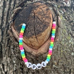 {Harry Styles} TPWK Treat People With Kindness Adjustable Beaded Bracelet